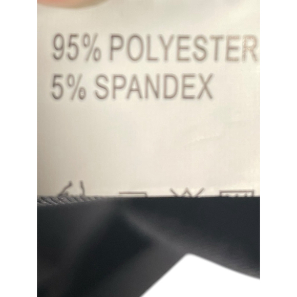 Size M gray dress short sleeve asymmetrical hem gold buttons stretchy vneck midi - Picture 6 of 8